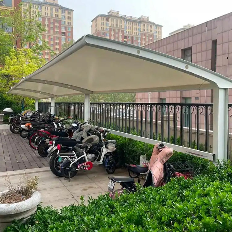 大悟县膜结构电动车棚